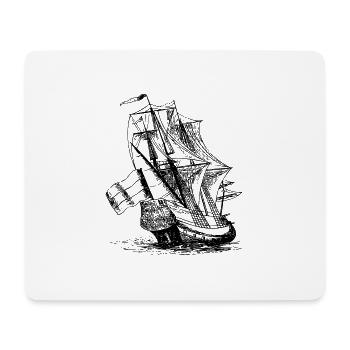 Auf hoher See - Mousepad (Querformat) - Weiß - Vorne