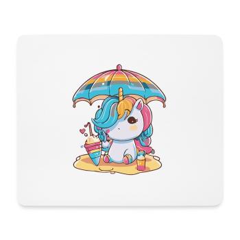 Licorne magique - Édition d’été - Tapis de souris (format paysage) - blanc - Devant