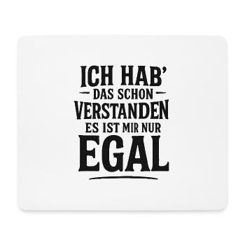 I don't care, cheeky saying funny - Mouse Pad (horizontal) - white - Front