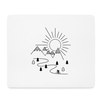 Cycling - Mouse Pad (horizontal) - white - Front