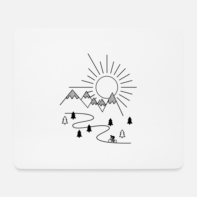 Radsport - Mousepad (Querformat) - Weiß