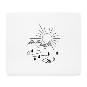 ride out - Mouse Pad (horizontal) - white - Front