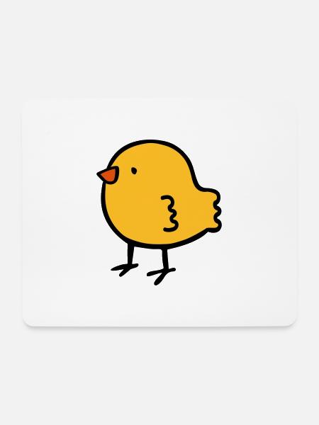 Küken - Mousepad (Querformat) - Weiß