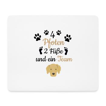 Golden Retriever Hundebesitzer Geschenkidee - Mousepad (Querformat) - Weiß - Vorne