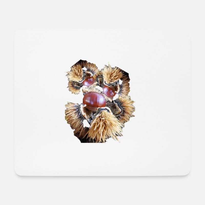 Esskastanie, Kastanie, Edelkastanie - Mousepad (Querformat) - Weiß