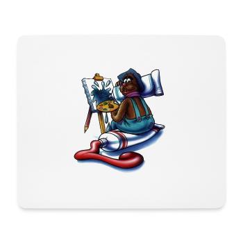 Nepomuk par HALLO SPENCER - Tapis de souris (format paysage) - blanc - Devant