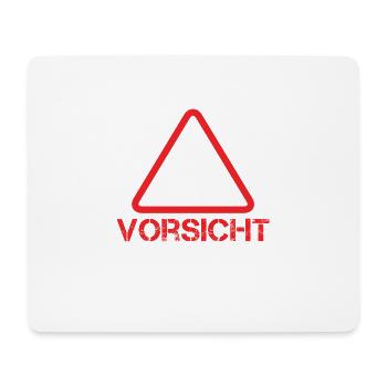 Vorsicht Blankliegende Nerven Lustiger Spruch Witz - Mousepad (Querformat) - Weiß - Vorne