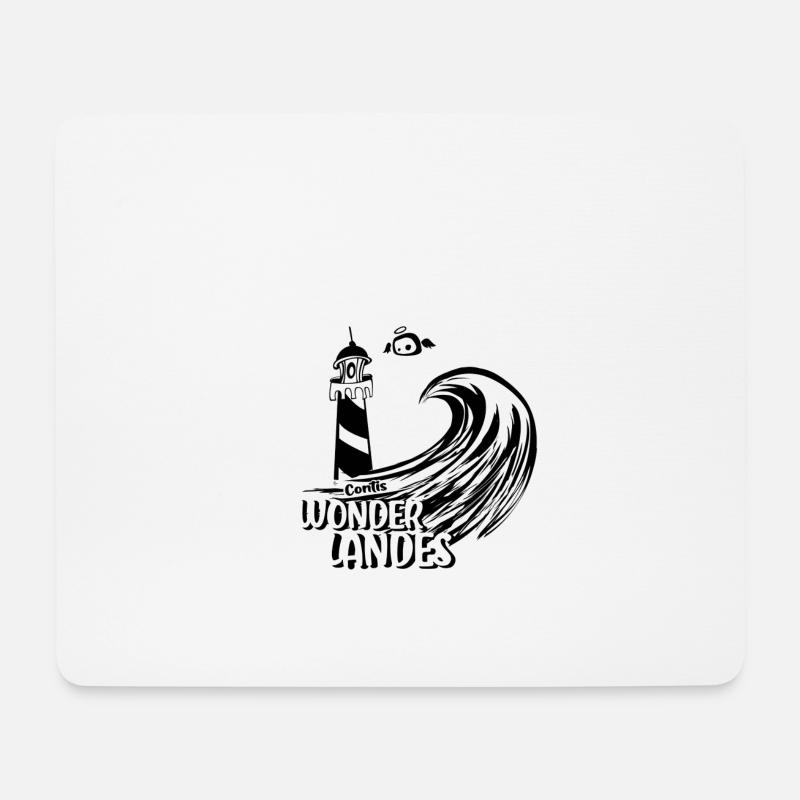 Contis Wonderlandes - Tapis de souris (format paysage) - blanc
