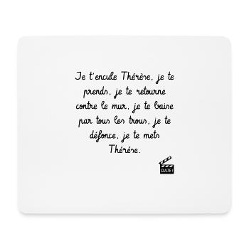 Je t'en**** Thérèse ! Le Père Noël est une ordure - Tapis de souris (format paysage) - blanc - Devant