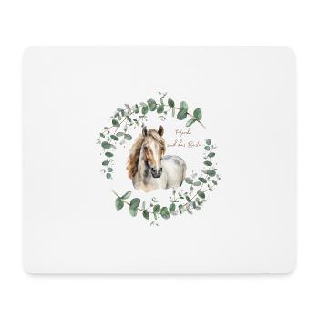 Pferde - Mousepad (Querformat) - Weiß - Vorne