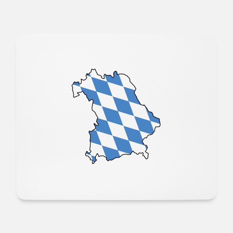 Bayern - Mousepad (Querformat) - Weiß