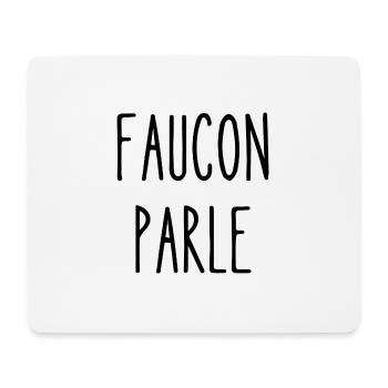 faucon parle - Tapis de souris (format paysage) - blanc - Devant