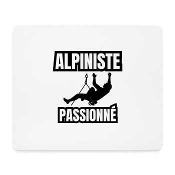 alpiniste passionné - Tapis de souris (format paysage) - blanc - Devant