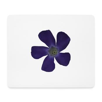 Periwinkle purple flower purple blossom - Mouse Pad (horizontal) - white - Front