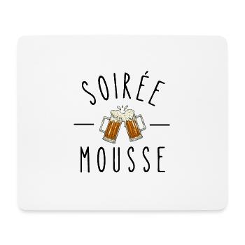soirée mousse - Tapis de souris (format paysage) - blanc - Devant