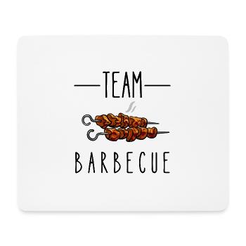team barbecue - Tapis de souris (format paysage) - blanc - Devant