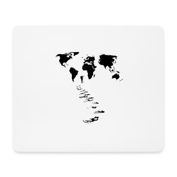Voyage dans le monde - Tapis de souris (format paysage) - blanc - Devant