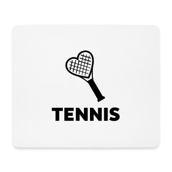 Raquettes de tennis Heart Tennis - Tapis de souris (format paysage) - blanc - Devant