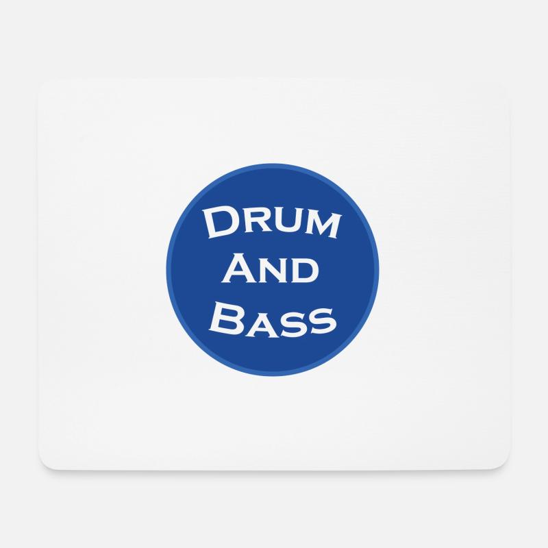 DrumnBass - Mousepad (Querformat) - Weiß