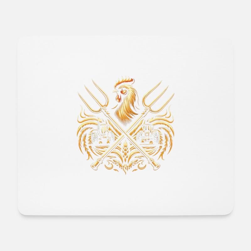 Bauern Logo - Mousepad (Querformat) - Weiß