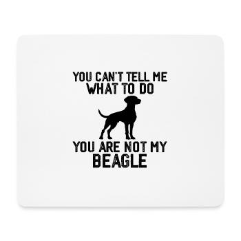 Funny Beagle Men Women Hound Beagle Dog Lovers - Tapis de souris (format paysage) - blanc - Devant