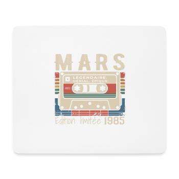 Birthday 1985 March 1985 born in March 1985 - Mouse Pad (horizontal) - white - Front