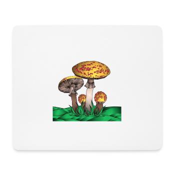 Magic Mushroom - Mousepad (Querformat) - Weiß - Vorne