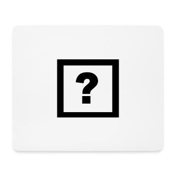 point d'interrogation - Tapis de souris (format paysage) - blanc - Devant