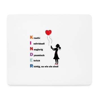 Kinder sind - Mousepad (Querformat) - Weiß - Vorne