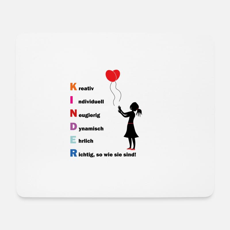Kinder sind - Mousepad (Querformat) - Weiß