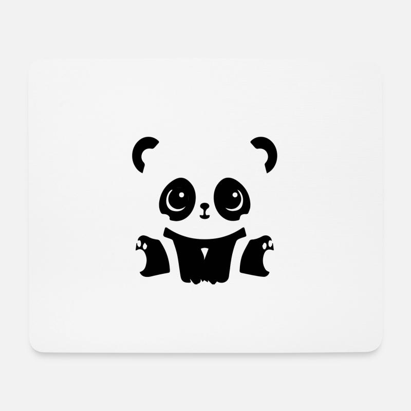 Panda Baby - Mousepad (Querformat) - Weiß