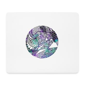 Mandala - Mousepad (Querformat) - Weiß - Vorne