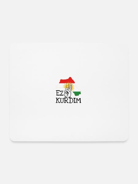 Kurdistan Herbji Vectory Geschenkidee - Mousepad (Querformat) - Weiß