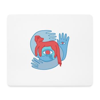 Handface - Mouse Pad (horizontal) - white - Front