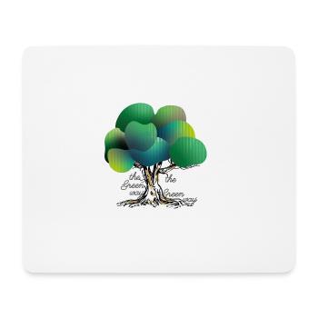 The green Way - Tapis de souris (format paysage) - blanc - Devant