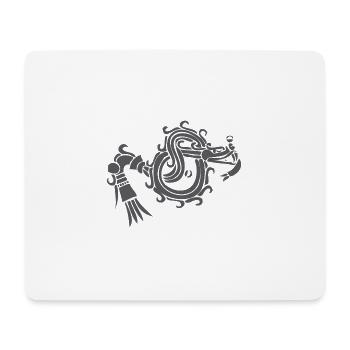 Quetzalcoatl - Tapis de souris (format paysage) - blanc - Devant