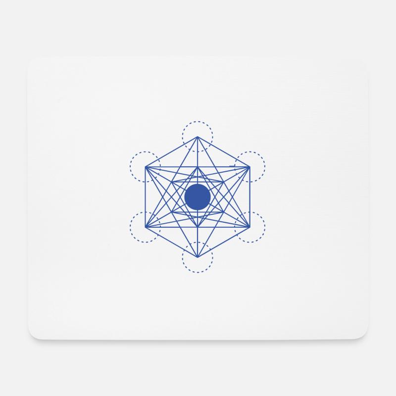 Heilige Geometrie - Mousepad (Querformat) - Weiß