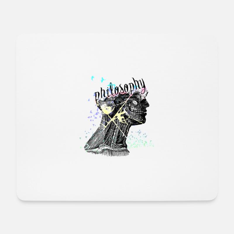 Philosophie - Mousepad (Querformat) - Weiß