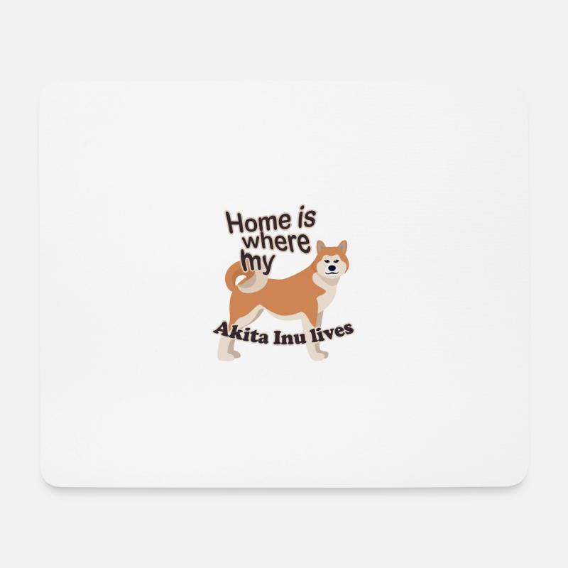 Meine Akita Inu - Mousepad (Querformat) - Weiß