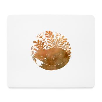 Lis - Renard - Tapis de souris (format paysage) - blanc - Devant