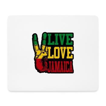Jamaika Liebe - Mousepad (Querformat) - Weiß - Vorne