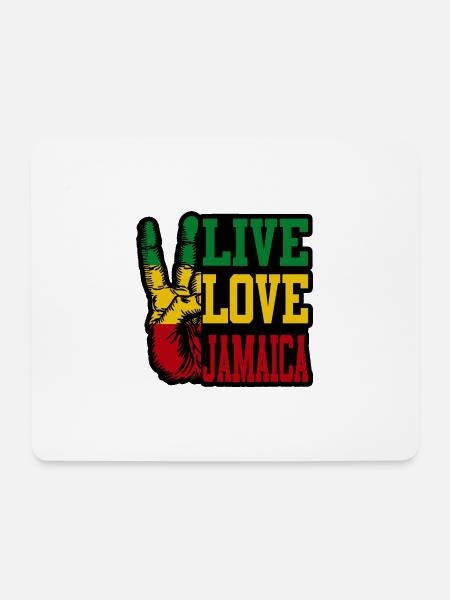 Jamaika Liebe - Mousepad (Querformat) - Weiß