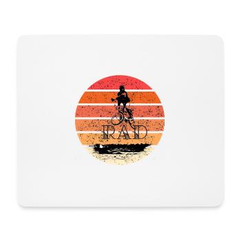 bmx vintage rad - Tapis de souris (format paysage) - blanc - Devant