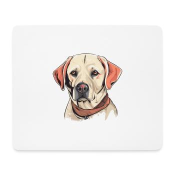 Labrador - Mousepad (Querformat) - Weiß - Vorne
