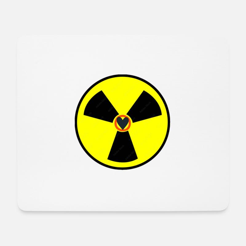 Radioaktive Gefahr - Mousepad (Querformat) - Weiß