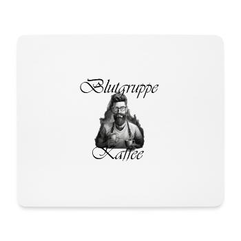 Blutgruppe Barista Coffee Lover - Mousepad (Querformat) - Weiß - Vorne