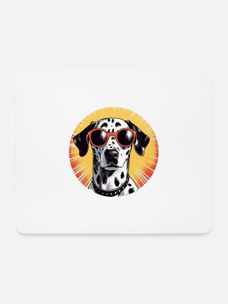 Dalmatiner - Mousepad (Querformat) - Weiß