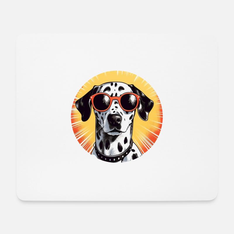 Dalmatiner - Mousepad (Querformat) - Weiß