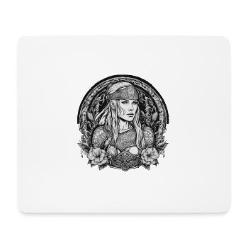 Schildmaide - Mousepad (Querformat) - Weiß - Vorne