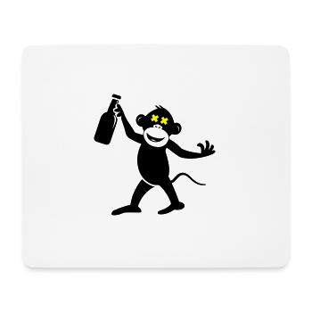 Fête de la bière de singe - Tapis de souris (format paysage) - blanc - Devant